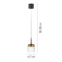 Dekorativní - PN 2741-12 LED závěsné svítidlo Q-KON 1-ramenné zlatá Smart Home s aplikací ZigBee 2700-5000K - PAUL NEUHAUS - foto 6