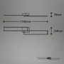 Hranatá - BRILO 3145015 LED CCT rám 110 cm 2x40W 2200lm černá (starý kód: BRILO 3145-015) - BRILO - foto 6