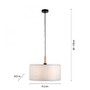 Kruhová - LD 14181-16 GREEN SOFI LED závěsné svítidlo černé s imitací dřeva 1 ramenné nadčasový design - LEUCHTEN DIREKT / JUST LIGHT - foto 6