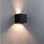 Nástěnná - P 94847 Domovní LED venkovní nástěnné svítidlo Smart Home Zigbee Cybo IP44 hranaté 100x100mm RGBW 2x2,5W 230V antracit hliník - PAULMANN - foto 6