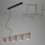 Podélná - BRI 4075-054 Závěsné svítidlo, 110 cm, max. 25 W, šedá - BRILONER - foto 6