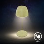 Stolní lampy dekorační - BRILO 7552019 Nabíjecí stolní lampa Riffle Mini - 20 cm, 1,5W, 150lm, bezdrátová, LED, stmívatelné, dotykový vypínač, zelená - BRILO - foto 6