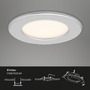 Kruhová - BRI 7053-034 3ks sada LED vestavné svítidlo, pr. 11,5 cm, 6 W, matný chrom - BRILONER - foto 6