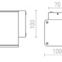 Nástěnná - RED R11964 MIZZI SQ I nástěnná antracitová 230V LED 12W IP54 3000K - RED - DESIGN RENDL - foto 6