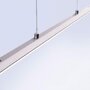 Podélná - PN 8377-55 PURE-LITE LED závěsné svítidlo v barvě oceli 160cm s nastavitelnou barvou světla 2700/3800/5000K a bezdotykovým stmívačem - PAUL NEUHAUS - foto 6