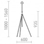 Stojací lampy - RED R13640 LUTON stojanový podstavec černá/mosaz 230V E27 40W - RED - DESIGN RENDL - foto 6