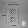 Přisazená - BRI 2255-081 LED Lero Indoor 11,6 cm 8x0,08W 7lm stříbrná - BRILONER - foto 6