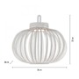 Na stůl - LD 19304-16 AKUBA LED stolní lampa průměr 36cm bílá na baterie USB IP44 stmívatelné dotykem 2700K - JUST LIGHT - foto 6