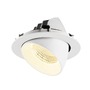 Kruhová - LA 1009898 NUMINOS® GIMBLE XL Stropní vestavné svítidlo, 3000 K, 55°, bílá - BIG WHITE (SLV) - foto 6