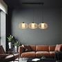 Vícečetná - BRI 4759031 Závěsné svítidlo, 120 cm, 3x E27, max. 10W, barva dřeva - BRILONER - foto 6