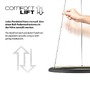 Kruhová - LD 15570-18 Kolekce Schöner Wohnen LED závěsné svítidlo QUILLO, černá, stmívatelné, Comfort Lift, SimplyDim, 3000K - JUST LIGHT - foto 6