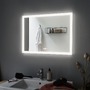 Koupelnová - P 93013 HomeSpa LED zrcadlo s osvětlením Mirra hranaté vyhřívané IP44 80x60 cm 22W WhiteSwitch - PAULMANN - foto 6