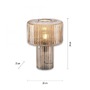 Stolní lampy dekorační - PN 4092-27 FUNGUS LED stolní lampa jantarová barva, sklo tvaru houby, pr.25cm, vypínač - PAUL NEUHAUS - foto 6