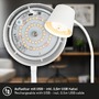 Stolní lampy pracovní - BRILO 7502016 Biwo LED bezdrátová stolní lampička, stmívatelná, nastavitelná, bílá - BRILO - foto 6