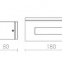 Nástěnná - RED R10439 Svítidlo WOOP nástěnná antracitová 230V R7s 60W IP54 - RED - DESIGN RENDL - foto 6