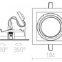 Hranatá - RED R12707 GRANADA SQ bílá 12V G53 50W - RED - DESIGN RENDL - foto 6