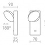 Bodová - RED R13914 ELISEO nástěnná bílá 230V LED 5W 3000K - RED - DESIGN RENDL - foto 6