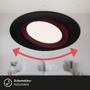 Kruhová - BRI 7114435 3ks sada LED vestavné svítidlo, pr. 10,6 cm, 7 W, 600 lm, černá (starý kód: BRI 7114-435) - BRILONER - foto 6