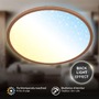 Kruhová - BRILO 7655014 Slim svítidlo LED panel pr.37,5 cm - 22W, 3000lm, dálkový ovladač, stmívatelné, kávová - BRILO - foto 6