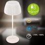 Stolní lampy dekorační - BRILO 7553016 Nabíjecí stolní lampa Riffle - 36,5 cm, 2W, 200lm, IP44, bezdrátová, LED, stmívatelná, dotykový vypínač, bílé - BRILO - foto 6