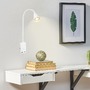 Bodová - BRI 2175016 Justra lampa na čtení, nastavitelná, 2x USB porty, bílá - BRILONER - foto 6