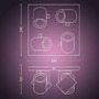 Bodová - PH 8720169318199 Hue 50624/31/P7 Hue WACA Argenta bodové LED svítidlo GU10 4x5,7W 350lm 2000-6500K RGB IP20 bílé - PHILIPS - foto 6