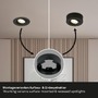 Bodová - BRI 7990015 LED vestavné / přisazené bodové svítidlo – pr.90mm, stmívatelné, 5W, 230V, teplá bílá, nastavitelné, černá - BRILONER - foto 6