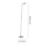 Stojací lampy - PN 241-55 LED stojací svítidlo na baterie BENTE, ocel, stmívatelné, bateriové svítidlo, 2700-5000K - PAUL NEUHAUS - foto 6