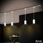 Lištové Briloner 230V - BRILO 8006016 LED závěsné svítidlo GU10 lištový systém 230V – vysokonapěťový, moderní 145 cm, bílé - BRILO - foto 6