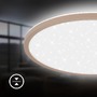 Kruhová - BRILO 7654011 BRILONER Slim svítidlo LED panel pr.37,5 cm - 22W, 3000lm, hvězdné nebe, neutrální bílá, béžová 7654011 - foto 6