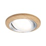 Kruhová - P 92239 LED vestavné svítidlo Lanati 3ks sada kruhové 84mm 30° Coin 3x6W 230V 2700K dub/hliník broušený - PAULMANN - foto 6
