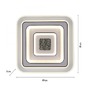 Hranatá - LD 14283-16 TOLAGO LED stropní svítidlo bílé stmívatelné dálkovým ovladačem 3000-6500K - JUST LIGHT - foto 6