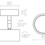 Downlight - RED R11772 PIXIE náklopná bílá chrom 230V GX53 7W - RED - DESIGN RENDL - foto 6