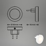 S ramenem - BRI 2188016 LED senzor noční světlo, 6,5 cm, 0,5W, 30lm, bílé - BRILONER - foto 6