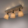 Bodová - LD 11902-29 RIALA LED stropní svítidlo 3 ramenné, hranaté, taube, otočné, látkové stínidlo - LEUCHTEN DIREKT / JUST LIGHT - foto 6