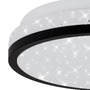 Kruhová - BRI 3456-015 LED stropní svítidlo hvězdné nebe, pr. 21,7 cm, 10 W, černá - BRILONER - foto 6