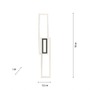 Hranatá - LD 14696-18 ASMIN LED stropní svítidlo 95x17,5cm, černá, ploché, paměťová funkce, jednoduchý panel 3000K - LEUCHTEN DIREKT / JUST LIGHT - foto 6