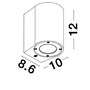 Nástěnná - NV 9790531 Venkovní nástěnné svítidlo LIDO bílý pískovec skleněný difuzor GU10 1x7W IP65 100-240V bez žárovky světlo dolů - NOVA LUCE - foto 6
