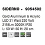 Dekorativní - NV 9054502 Stropní svítidlo SIDERNO zlatý hliník a akryl LED 31W 230V 3000K IP20 - NOVA LUCE - foto 6