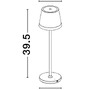 Na baterie - NV 9223406 Venkovní stolní lampa SEINA černý hliník a akryl LED 2W 2700K 5V DC IP54 vypínač na těle nabíjecí s PG základnou nebo bílým USB C kabelem - NOVA LUCE - foto 6