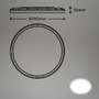Kruhová - BRILO 7525416 Move LED stropní svítidlo IP44, přímé a nepřímé osvětlení, pohybové čidlo, kruhové 29 cm, bílé - BRILO - foto 6