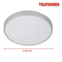Kruhová - TF 601604TF TELEFUNKEN LED stropní svítidlo s čidlem, pr. 29 cm, 12 W, bílé-titan - BRILONER - foto 6