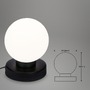 Stolní lampy dekorační - BRILO 7021-015 Stolní lampa, 15,7 cm, max. 25 W, černá - BRILO - foto 6