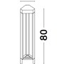 Sloupková - NV 9756800 Venkovní sloupkové svítidlo PAX černý hliník LED 9W 3000K 100-240V 108st. IP54 - NOVA LUCE - foto 6
