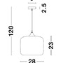 Koule - NV 9726483 Závěsné svítidlo SAVAZ chromové sklo černý kov černý kabel E27 1x12W 230V IP20 bez žárovky - NOVA LUCE - foto 6