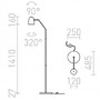 Stojací lampy - RED R12989X VÝPRODEJ VZORKU - PRAGMA stojanová černá chrom 230V E27 28W - RED - DESIGN RENDL - foto 6