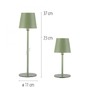 Na stůl - LD 19251-43 BOTERIA LED lampička na láhev, nabíjecí, s přídavnou nohou, zelená barva 3000K - JUST LIGHT - foto 6