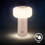 Stolní lampy dekorační - BRILO 7580011 Juna stolní lampa - 1,8W, 210lm, nabíjecí, LED, stmívatelné, dotykový vypínač, teplá bílá, béžová - BRILO - foto 6