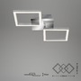 Hranatá - BRILO 3207018 LED stropní svítidlo, 47 cm, 1200 LM, 16 W, hliník-chrom (starý kód: BRILO 3207-018) - BRILO - foto 6
