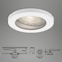 Kruhová - BRI 7181-036 3ks sada LED vestavné svítidlo, pr. 8,5 cm, 5 W, bílé - BRILONER - foto 6